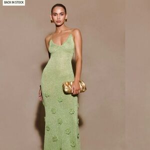 Meshki Lime Green Maxi Dress